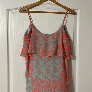 Charlotte Russe bright Aztec patterned short dress size medium